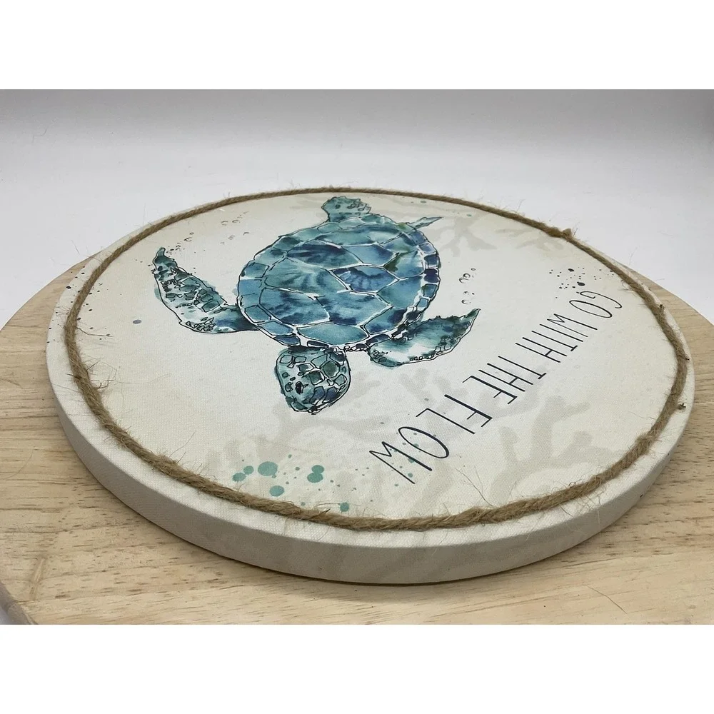 Hobby Lobby Sea Turtle Wall Plaque Medium Go With The Flow Blue Beach Decor
